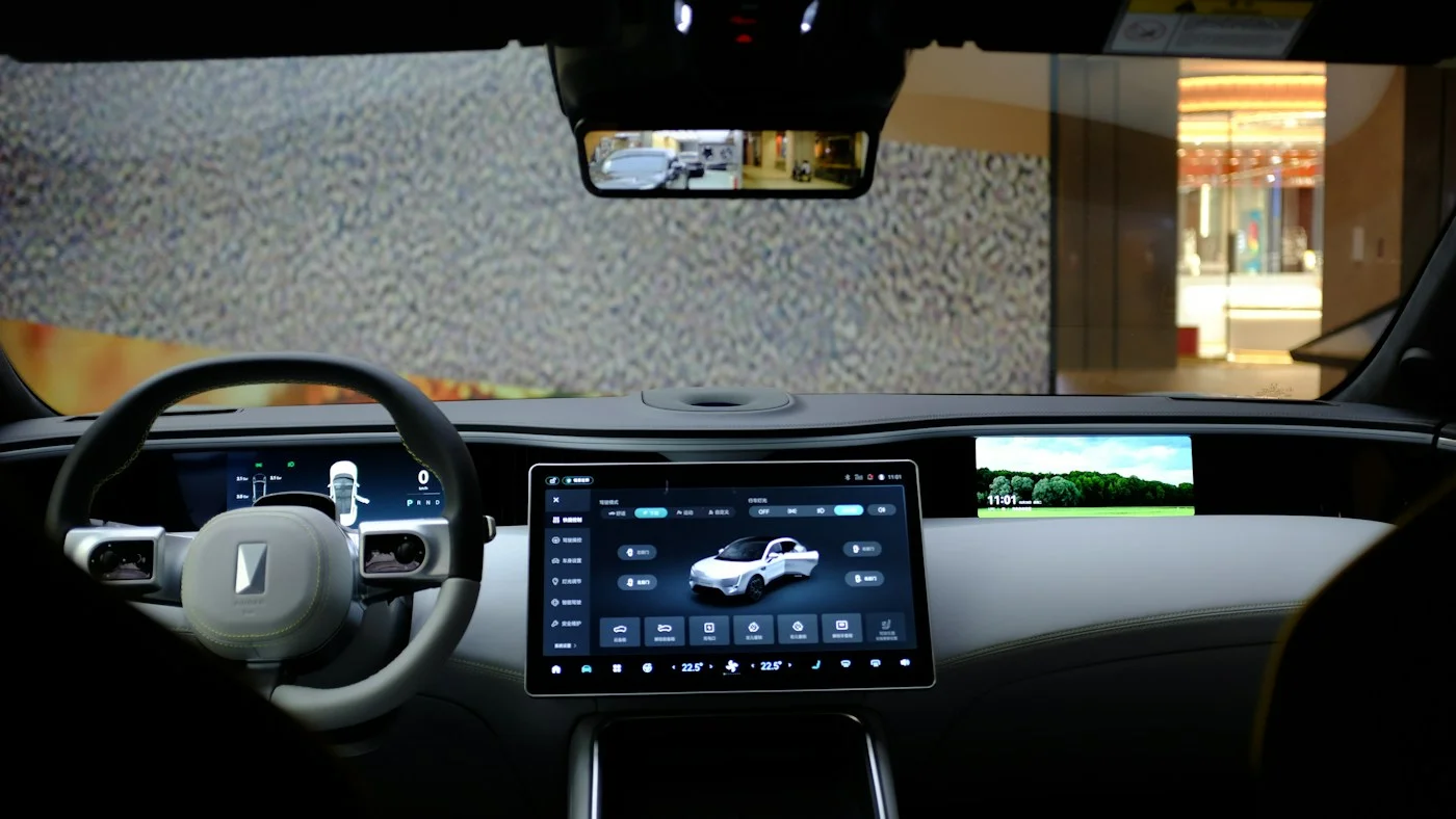 Vehicle interior with integrated dashboard systems